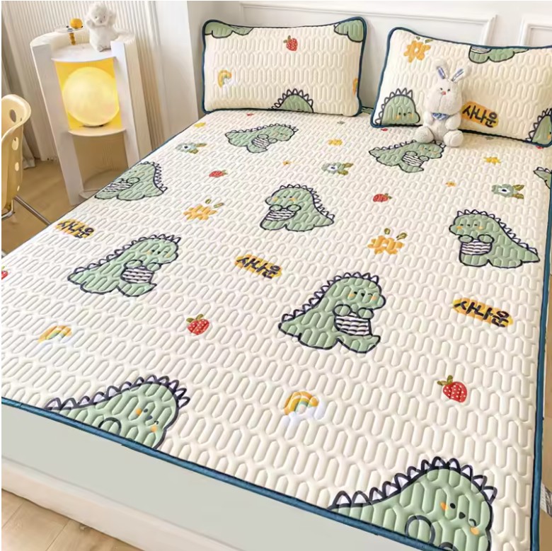 Cooling Bed Mat Set – Thick Latex Filling with Breathable Ice Silk Fabric - Image 7