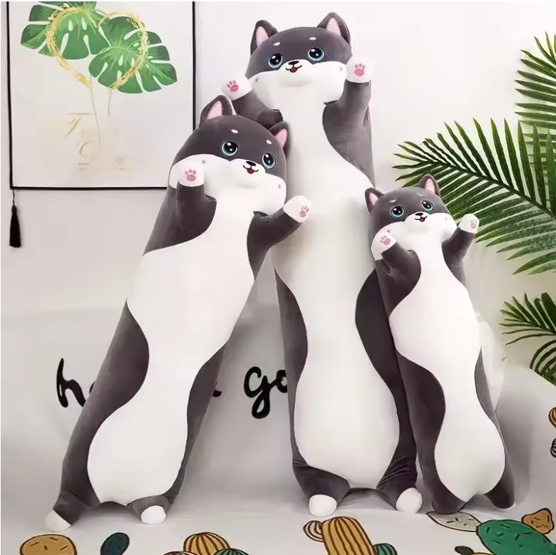 Lovely Husky Body Pillow – Soft Side Sleeping Plush 50–130cm, Gift for Friends & Home Decor - Image 4